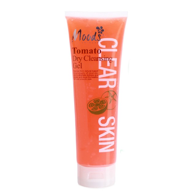 มูดส์ เคลียร์ สกิน โทเมโท้ ดราย คลีนซิ่ง เจล MOODS CLEAR SKIN TOMATO DRY CLEASING GEL สูตรมะเขือเทศ ให้ผิวอมชมพู กระจ่างใส รูขุมขนกระชับ 