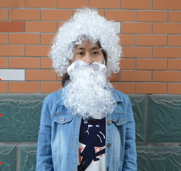  วิกซานต้า วิก+เคราซานต้า วิกซานตาคอส วิกซานตาครอส.วิก santacluse Cosplay wig วิกผมแฟนซี