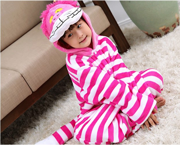 7C165 ชุดเด็ก ชุดมาสคอต ชุดนอนแฟนซี แมวอลิซ แมวเชสเชียร์ แมวเชสเชอร์อลิซ แมวสุดเพี้ยนแห่งอลิซอินวันเดอร์แลนด์ Mascot The Cheshire Cat in Alice's Adventures in Wonderland