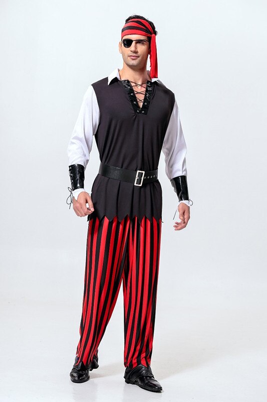 ++พร้อมส่ง++ชุดแจ๊คสแปโร่ ชุดโจรสลัดหนุ่มหล่อ ชุดโจรสลัดหนุ่มหล่อ ชุดไพเรทออฟเดอะคาริบเบียน