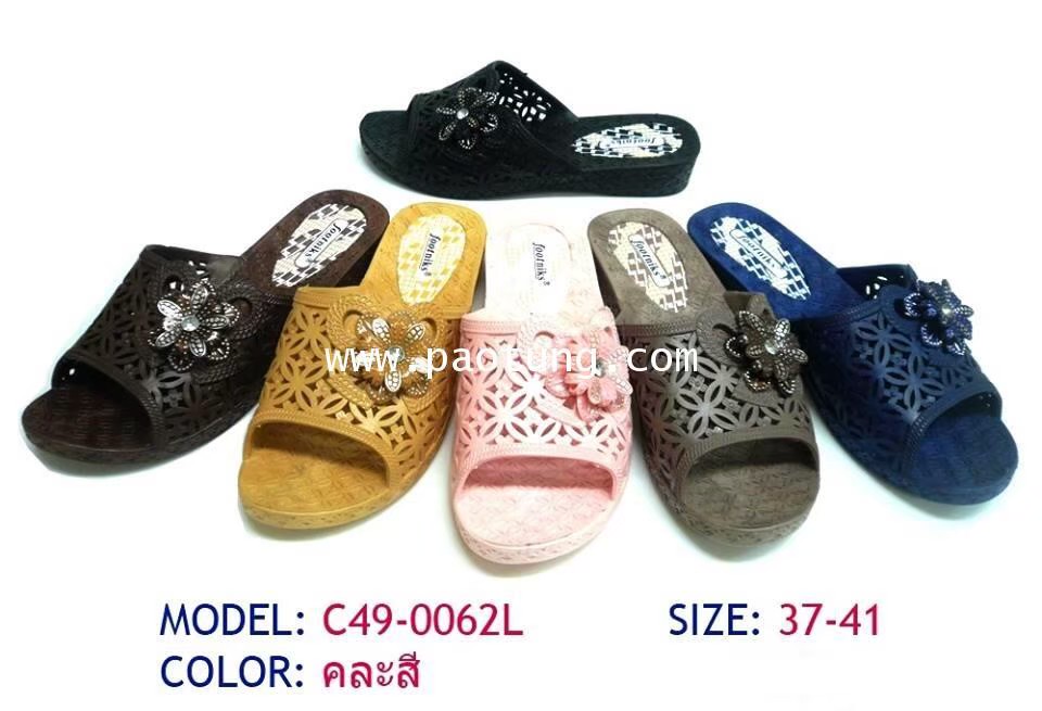 รองเท้าแตะแบบสวม คละสี คละไซต์ ขายส่ง