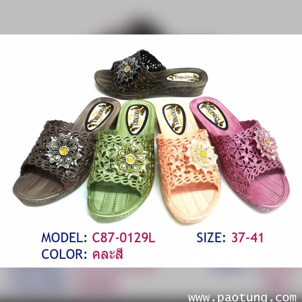 รองเท้าแตะแบบสวม คละสี คละไซต์ ขายส่ง