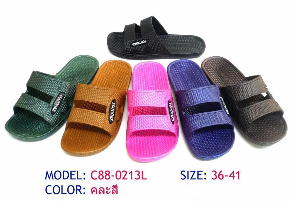 รองเท้าแตะแบบสวม คละสี คละไซต์ ขายส่ง