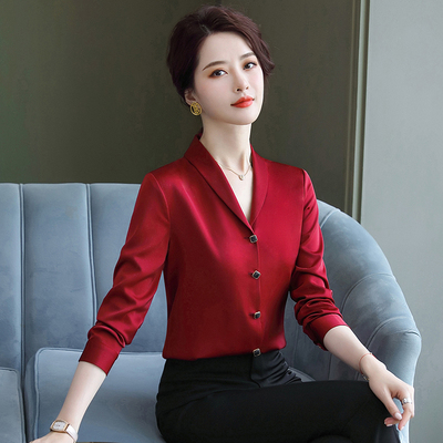 pre-order ** ชุดทำงาน ชุดพนักงานบริษัท ชุดยูนิฟอร์ม (เสื้อเชิ้ต) สีตามภาพ ไซร์ S M L XL 2XL 3XL 4XL 5XL