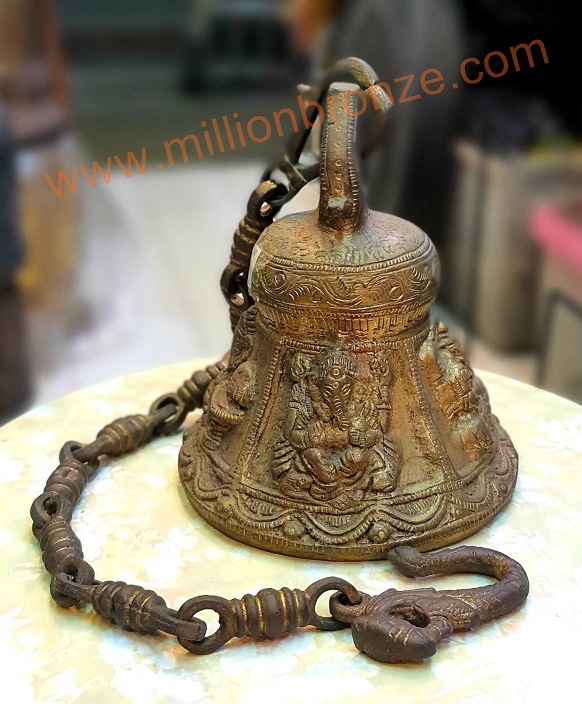 R111 ระฆัง ทองเหลืองอินเดีย Bronze Bell from India