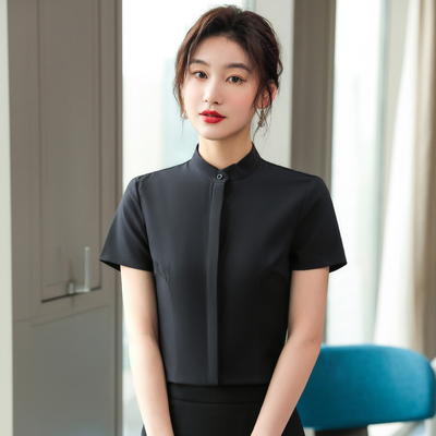 pre-order ** ชุดทำงาน ชุดพนักงานบริษัท ชุดยูนิฟอร์ม (เสื้อเชิ้ต) สีตามภาพ ไซร์ S M L XL 2XL 3XL 4XL 5XL