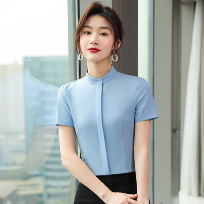 pre-order ** ชุดทำงาน ชุดพนักงานบริษัท ชุดยูนิฟอร์ม (เสื้อเชิ้ต) สีตามภาพ ไซร์ S M L XL 2XL 3XL 4XL 5XL
