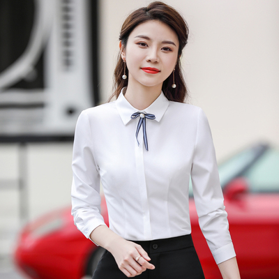 pre-order ** ชุดทำงาน ชุดพนักงานบริษัท ชุดยูนิฟอร์ม (เสื้อเชิ้ต) สีตามภาพ ไซร์ S M L XL 2XL 3XL 4XL 5XL