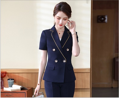 pre-order ** ชุดทำงาน ชุดพนักงานบริษัท ชุดยูนิฟอร์ม (เสื้อสูท) สีตามภาพ ไซร์ S M L XL 2XL 3XL 4XL