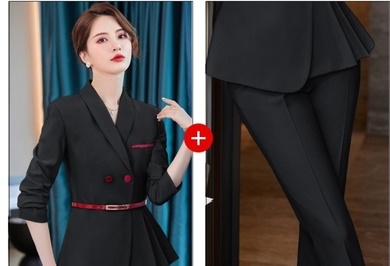 pre-order ** ชุดทำงาน ชุดพนักงานบริษัท ชุดยูนิฟอร์ม (เสื้อสูท+กระโปรง) สีตามภาพ ไซร์ S M L XL 2XL 3XL 4XL