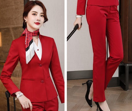 pre-order ** ชุดทำงาน ชุดพนักงานบริษัท ชุดยูนิฟอร์ม (เสื้อสูท+กระโปรง) สีตามภาพ ไซร์ S M L XL 2XL 3XL 4XL