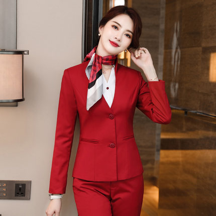 pre-order ** ชุดทำงาน ชุดพนักงานบริษัท ชุดยูนิฟอร์ม (เสื้อสูท+กระโปรง) สีตามภาพ ไซร์ S M L XL 2XL 3XL 4XL