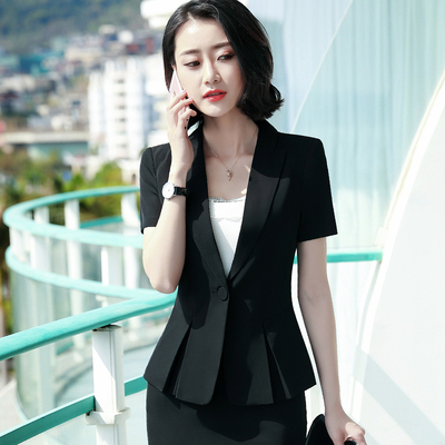 pre-order ** ชุดทำงาน ชุดพนักงานบริษัท ชุดยูนิฟอร์ม (เสื้อสูท) สีตามภาพ ไซร์ S M L XL 2XL 3XL 4XL