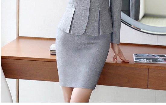 pre-order ** ชุดทำงาน ชุดพนักงานบริษัท ชุดยูนิฟอร์ม (กระโปรง) สีตามภาพ ไซร์ S M L XL 2XL 3XL 4XL