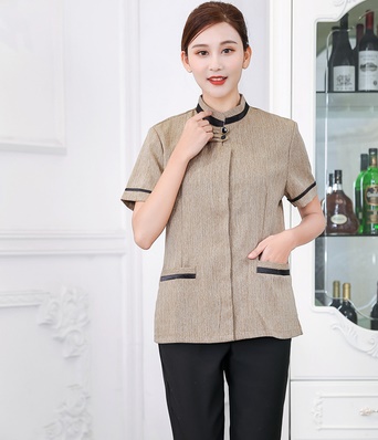 pre-oder**เสื้อพนักงานแม่บ้าน เสื้อแม่บ้านทำความสะอาด พนักงานสปา พนักงานโรงแรม พนักงานรีสอร์ท (สินค้าไม่รวมกางเกง) ***สินค้าไม่สามารถเปลี่ยนสีและรูปแบบได้คะ สีตามภาพ ไซร์ L XL 2XL 3XL 4XL