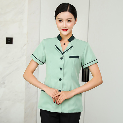 pre-oder**เสื้อพนักงานแม่บ้าน เสื้อแม่บ้านทำความสะอาด พนักงานสปา พนักงานโรงแรม พนักงานรีสอร์ท (สินค้าไม่รวมกางเกง) ***สินค้าไม่สามารถเปลี่ยนสีและรูปแบบได้คะ สีตามภาพ ไซร์ L XL 2XL 3XL 4XL , ,