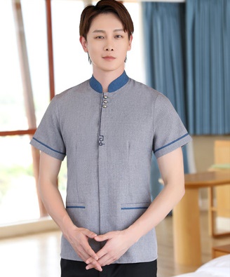 pre-oder**เสื้อพนักงานแม่บ้าน เสื้อแม่บ้านทำความสะอาด พนักงานสปา พนักงานโรงแรม พนักงานรีสอร์ท (สินค้าไม่รวมกางเกง) ***สินค้าไม่สามารถเปลี่ยนสีและรูปแบบได้คะ สีตามภาพ ไซร์ L XL 2XL 3XL 4XL 