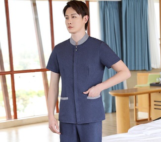 pre-oder**เสื้อพนักงานแม่บ้าน เสื้อแม่บ้านทำความสะอาด พนักงานสปา พนักงานโรงแรม พนักงานรีสอร์ท (สินค้าไม่รวมกางเกง) ***สินค้าไม่สามารถเปลี่ยนสีและรูปแบบได้คะ สีตามภาพ ไซร์ L XL 2XL 3XL 4XL 