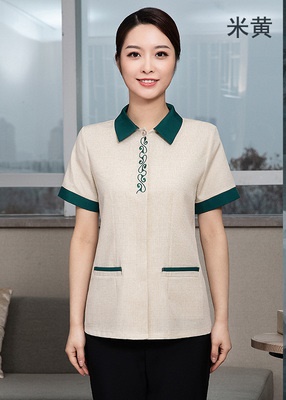 pre-oder**เสื้อพนักงานแม่บ้าน เสื้อแม่บ้านทำความสะอาด พนักงานสปา พนักงานโรงแรม พนักงานรีสอร์ท (สินค้าไม่รวมกางเกง) ***สินค้าไม่สามารถเปลี่ยนสีและรูปแบบได้คะ สีตามภาพ ไซร์ L XL 2XL 3XL 4XL 
