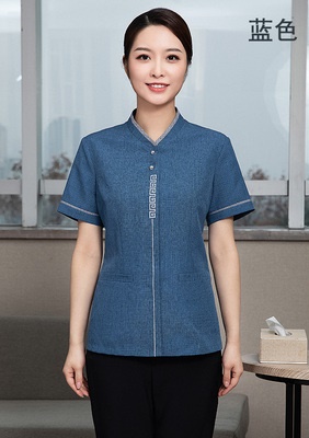 pre-oder**เสื้อพนักงานแม่บ้าน เสื้อแม่บ้านทำความสะอาด พนักงานสปา พนักงานโรงแรม พนักงานรีสอร์ท (สินค้าไม่รวมกางเกง) ***สินค้าไม่สามารถเปลี่ยนสีและรูปแบบได้คะ สีตามภาพ ไซร์ L XL 2XL 3XL 4XL 