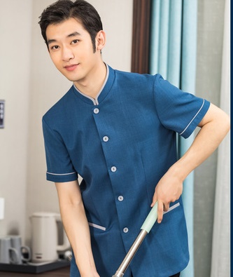 pre-oder**เสื้อพนักงานแม่บ้าน เสื้อแม่บ้านทำความสะอาด พนักงานสปา พนักงานโรงแรม พนักงานรีสอร์ท (สินค้าไม่รวมกางเกง) ***สินค้าไม่สามารถเปลี่ยนสีและรูปแบบได้คะ สีตามภาพ ไซร์ L XL 2XL 3XL 4XL 