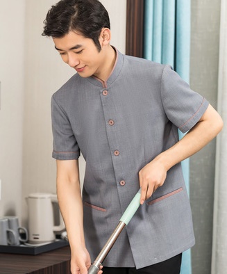 pre-oder**เสื้อพนักงานแม่บ้าน เสื้อแม่บ้านทำความสะอาด พนักงานสปา พนักงานโรงแรม พนักงานรีสอร์ท (สินค้าไม่รวมกางเกง) ***สินค้าไม่สามารถเปลี่ยนสีและรูปแบบได้คะ สีตามภาพ ไซร์ L XL 2XL 3XL 4XL 