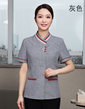 pre-oder**เสื้อพนักงานแม่บ้าน เสื้อแม่บ้านทำความสะอาด พนักงานสปา พนักงานโรงแรม พนักงานรีสอร์ท (สินค้าไม่รวมกางเกง) ***สินค้าไม่สามารถเปลี่ยนสีและรูปแบบได้คะ สีตามภาพ ไซร์ L XL 2XL 3XL 4XL 