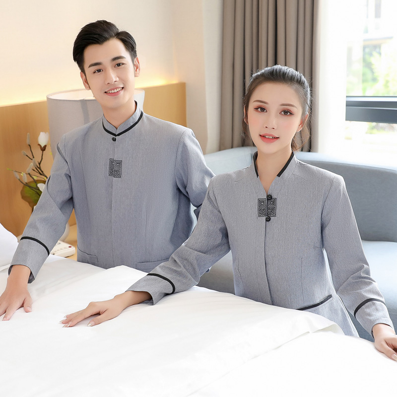  pre-oder**เสื้อพนักงานแม่บ้าน เสื้อแม่บ้านทำความสะอาด พนักงานสปา พนักงานโรงแรม พนักงานรีสอร์ท (สินค้าไม่รวมกางเกง) ***สินค้าไม่สามารถเปลี่ยนสีและรูปแบบได้คะ สีตามภาพ ไซร์ L XL 2XL 3XL 4X