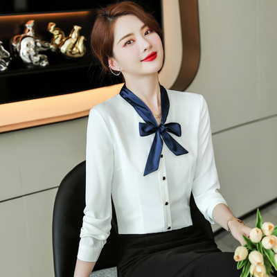 pre-order ** ชุดทำงาน ชุดพนักงานบริษัท ชุดยูนิฟอร์ม (เสื้อเชิ้ต) สีตามภาพ ไซร์ S M L XL 2XL 3XL  4XL  5XL