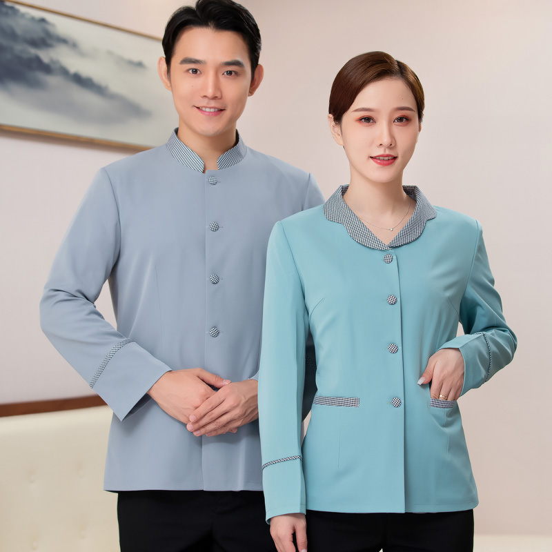 pre-oder**เสื้อพนักงานแม่บ้าน เสื้อแม่บ้านทำความสะอาด พนักงานสปา พนักงานโรงแรม พนักงานรีสอร์ท (สินค้าไม่รวมกางเกง) ***สินค้าไม่สามารถเปลี่ยนสีและรูปแบบได้คะ สีตามภาพ ไซร์ L XL 2XL 3XL 4X