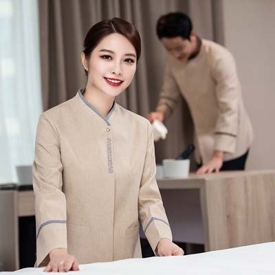  pre-oder**เสื้อพนักงานแม่บ้าน เสื้อแม่บ้านทำความสะอาด พนักงานสปา พนักงานโรงแรม พนักงานรีสอร์ท (สินค้าไม่รวมกางเกง) ***สินค้าไม่สามารถเปลี่ยนสีและรูปแบบได้คะ สีตามภาพ ไซร์ L XL 2XL 3XL 4X