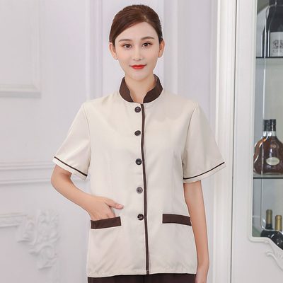  pre-oder**เสื้อพนักงานแม่บ้าน เสื้อแม่บ้านทำความสะอาด พนักงานสปา พนักงานโรงแรม พนักงานรีสอร์ท (สินค้าไม่รวมกางเกง) ***สินค้าไม่สามารถเปลี่ยนสีและรูปแบบได้คะ สีตามภาพ ไซร์ L XL 2XL 3XL 4X