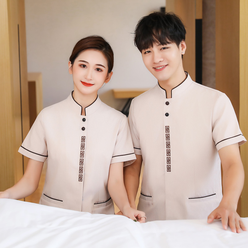  pre-oder**เสื้อพนักงานแม่บ้าน เสื้อแม่บ้านทำความสะอาด พนักงานสปา พนักงานโรงแรม พนักงานรีสอร์ท (สินค้าไม่รวมกางเกง) ***สินค้าไม่สามารถเปลี่ยนสีและรูปแบบได้คะ สีตามภาพ ไซร์ L XL 2XL 3XL 4X