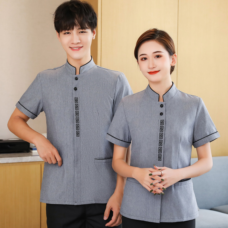  pre-oder**เสื้อพนักงานแม่บ้าน เสื้อแม่บ้านทำความสะอาด พนักงานสปา พนักงานโรงแรม พนักงานรีสอร์ท (สินค้าไม่รวมกางเกง) ***สินค้าไม่สามารถเปลี่ยนสีและรูปแบบได้คะ สีตามภาพ ไซร์ L XL 2XL 3XL 4X
