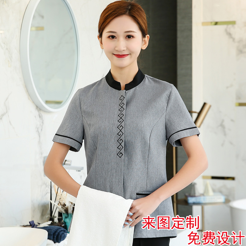  pre-oder**เสื้อพนักงานแม่บ้าน เสื้อแม่บ้านทำความสะอาด พนักงานสปา พนักงานโรงแรม พนักงานรีสอร์ท (สินค้าไม่รวมกางเกง) ***สินค้าไม่สามารถเปลี่ยนสีและรูปแบบได้คะ สีตามภาพ ไซร์ L XL 2XL 3XL 4X