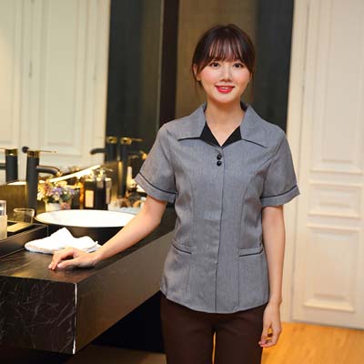  pre-oder**เสื้อพนักงานแม่บ้าน เสื้อแม่บ้านทำความสะอาด พนักงานสปา พนักงานโรงแรม พนักงานรีสอร์ท (สินค้าไม่รวมกางเกง) ***สินค้าไม่สามารถเปลี่ยนสีและรูปแบบได้คะ สีตามภาพ ไซร์ L XL 2XL 3XL 4X