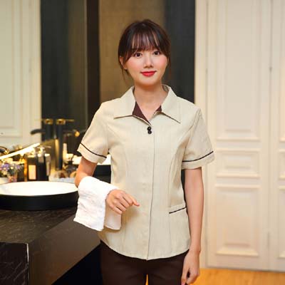  pre-oder**เสื้อพนักงานแม่บ้าน เสื้อแม่บ้านทำความสะอาด พนักงานสปา พนักงานโรงแรม พนักงานรีสอร์ท (สินค้าไม่รวมกางเกง) ***สินค้าไม่สามารถเปลี่ยนสีและรูปแบบได้คะ สีตามภาพ ไซร์ L XL 2XL 3XL 4X
