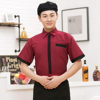 pre-oder** เสื้อพนักงานเสริฟ พนักงานโรงแรม พนักงานรีสอร์ท (สินค้าไม่รวมกางเกง) ***สินค้าไม่สามารถเปลี่ยนสีและรูปแบบได้คะ สีตามภาพ ไซร์ L XL 2XL 3XL 4XL 