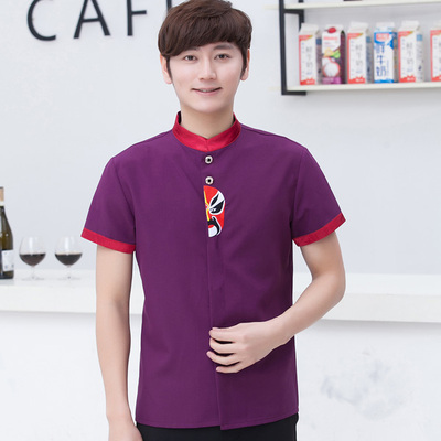 pre-oder** เสื้อพนักงานเสริฟ พนักงานโรงแรม พนักงานรีสอร์ท (สินค้าไม่รวมกางเกง) ***สินค้าไม่สามารถเปลี่ยนสีและรูปแบบได้คะ สีตามภาพ ไซร์ L XL 2XL 3XL 4XL 