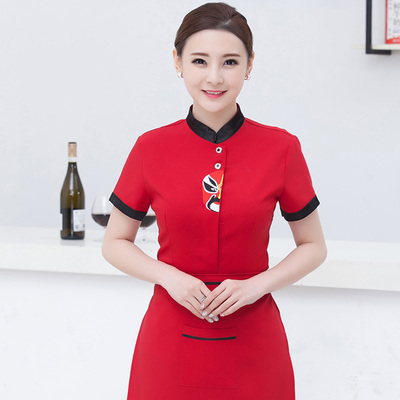 pre-oder** เสื้อพนักงานเสริฟ พนักงานโรงแรม พนักงานรีสอร์ท (สินค้าไม่รวมกางเกง) ***สินค้าไม่สามารถเปลี่ยนสีและรูปแบบได้คะ สีตามภาพ ไซร์ L XL 2XL 3XL 4XL 