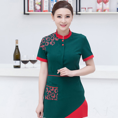 pre-oder** เสื้อพนักงานเสริฟ พนักงานโรงแรม พนักงานรีสอร์ท (สินค้าไม่รวมกางเกง) ***สินค้าไม่สามารถเปลี่ยนสีและรูปแบบได้คะ สีตามภาพ ไซร์ L XL 2XL 3XL 4XL 