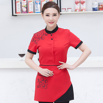 pre-oder** เสื้อพนักงานเสริฟ พนักงานโรงแรม พนักงานรีสอร์ท (สินค้าไม่รวมกางเกง) ***สินค้าไม่สามารถเปลี่ยนสีและรูปแบบได้คะ สีตามภาพ ไซร์ L XL 2XL 3XL 4XL 
