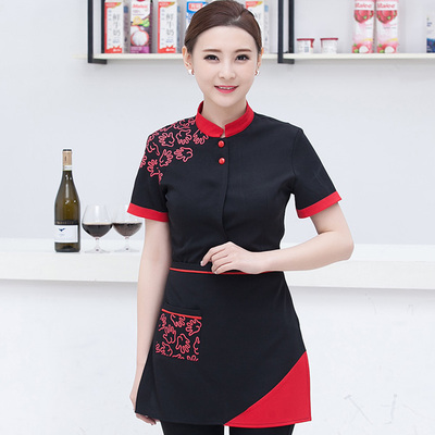 pre-oder** เสื้อพนักงานเสริฟ พนักงานโรงแรม พนักงานรีสอร์ท (สินค้าไม่รวมกางเกง) ***สินค้าไม่สามารถเปลี่ยนสีและรูปแบบได้คะ สีตามภาพ ไซร์ L XL 2XL 3XL 4XL 