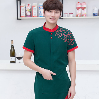 pre-oder** เสื้อพนักงานเสริฟ พนักงานโรงแรม พนักงานรีสอร์ท (สินค้าไม่รวมกางเกง) ***สินค้าไม่สามารถเปลี่ยนสีและรูปแบบได้คะ สีตามภาพ ไซร์ L XL 2XL 3XL 4XL 