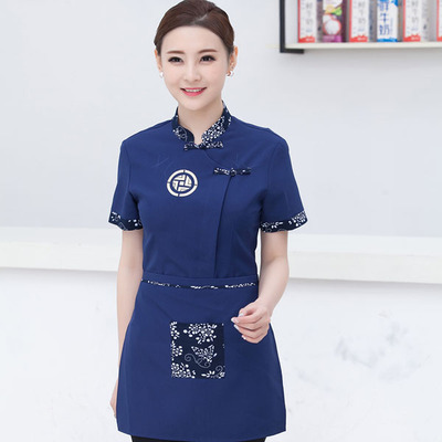 pre-oder** เสื้อพนักงานเสริฟ พนักงานโรงแรม พนักงานรีสอร์ท (สินค้าไม่รวมกางเกง) ***สินค้าไม่สามารถเปลี่ยนสีและรูปแบบได้คะ สีตามภาพ ไซร์ L XL 2XL 3XL 4XL 