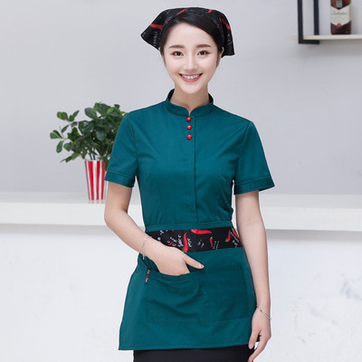 pre-oder** เสื้อพนักงานเสริฟ พนักงานโรงแรม พนักงานรีสอร์ท (สินค้าไม่รวมกางเกง) ***สินค้าไม่สามารถเปลี่ยนสีและรูปแบบได้คะ สีตามภาพ ไซร์ L XL 2XL 3XL 4XL 