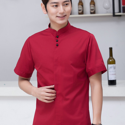 pre-oder** เสื้อพนักงานเสริฟ พนักงานโรงแรม พนักงานรีสอร์ท (สินค้าไม่รวมกางเกง) ***สินค้าไม่สามารถเปลี่ยนสีและรูปแบบได้คะ สีตามภาพ ไซร์ L XL 2XL 3XL 4XL 