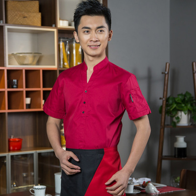 pre-oder** เสื้อพนักงานเสริฟ พนักงานโรงแรม พนักงานรีสอร์ท (สินค้าไม่รวมกางเกง) ***สินค้าไม่สามารถเปลี่ยนสีและรูปแบบได้คะ สีตามภาพ ไซร์ L XL 2XL 3XL 4XL 