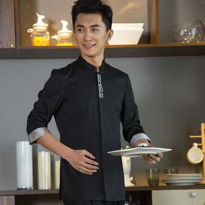 pre-oder** เสื้อพนักงานเสริฟ พนักงานโรงแรม พนักงานรีสอร์ท (สินค้าไม่รวมกางเกง) ***สินค้าไม่สามารถเปลี่ยนสีและรูปแบบได้คะ สีตามภาพ ไซร์ L XL 2XL 3XL 4XL 