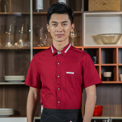 pre-oder** เสื้อพนักงานเสริฟ พนักงานโรงแรม พนักงานรีสอร์ท (สินค้าไม่รวมกางเกง) ***สินค้าไม่สามารถเปลี่ยนสีและรูปแบบได้คะ สีตามภาพ ไซร์ L XL 2XL 3XL 4XL 